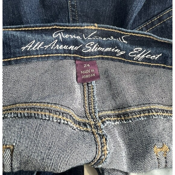 Gloria Vanderbilt Capri Blue Jeans Plus Sz 24 Amanda All Around Slimming Effect - Picture 7 of 9